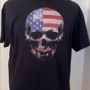 Sixteen Ten Patriotic Skull T-Shirt